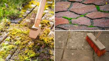composite of patio clean pictures