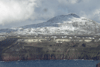 Santorini snow