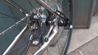 High-polish, and neat welds on the Ti endurance bike