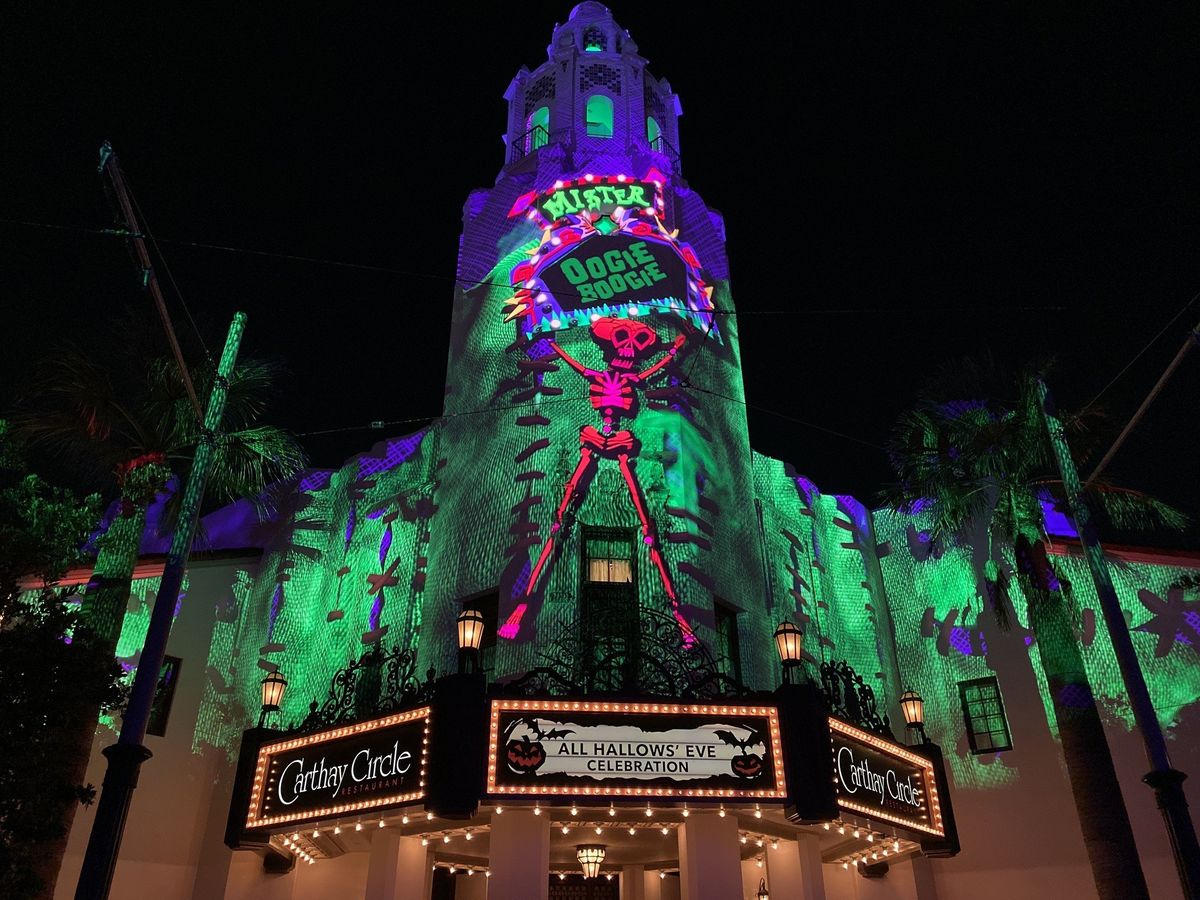 Carthay Circle All Hallow's Eve Celebration signage