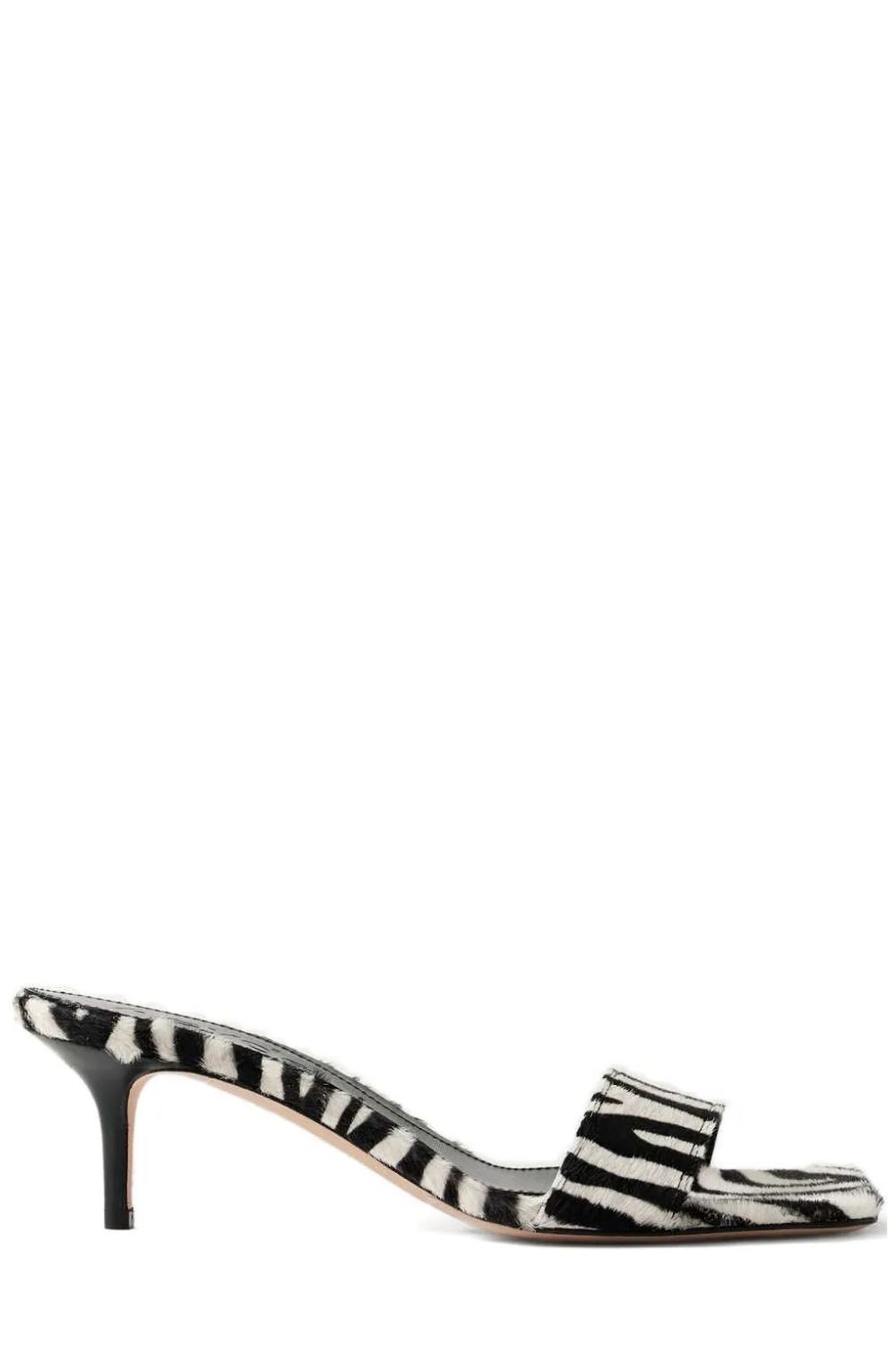Aeydezebra-pattern heeled sandals