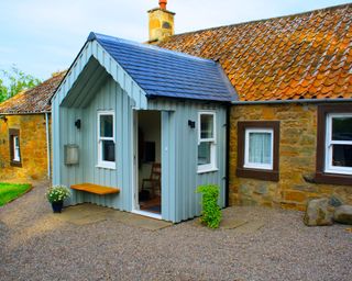 Timber front porch on single-storey home