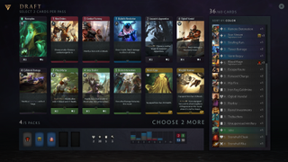 The draft mode UI is slick. Dragging specific number of copies of a card is also super easy.