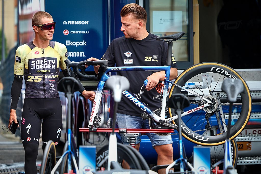 Belgian Remco Evenepoel of Soudal Quick-Step pictured during the first rest day of the 2025 Tour de France cycling race, on Tuesday 15 July 2025 in Toulouse, France. The 112th edition of the Tour de France starts on Saturday 5 July in Lille, France, and will finish in Paris, France on the 27th of July. BELGA PHOTO DAVID PINTENS (Photo by DAVID PINTENS / BELGA MAG / Belga via AFP)