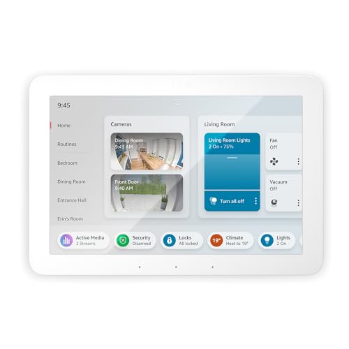 Echo Hub (newest Gen) | 8&quot; Smart Home Control Panel With Alexa | Compatible With Thousands of Devices