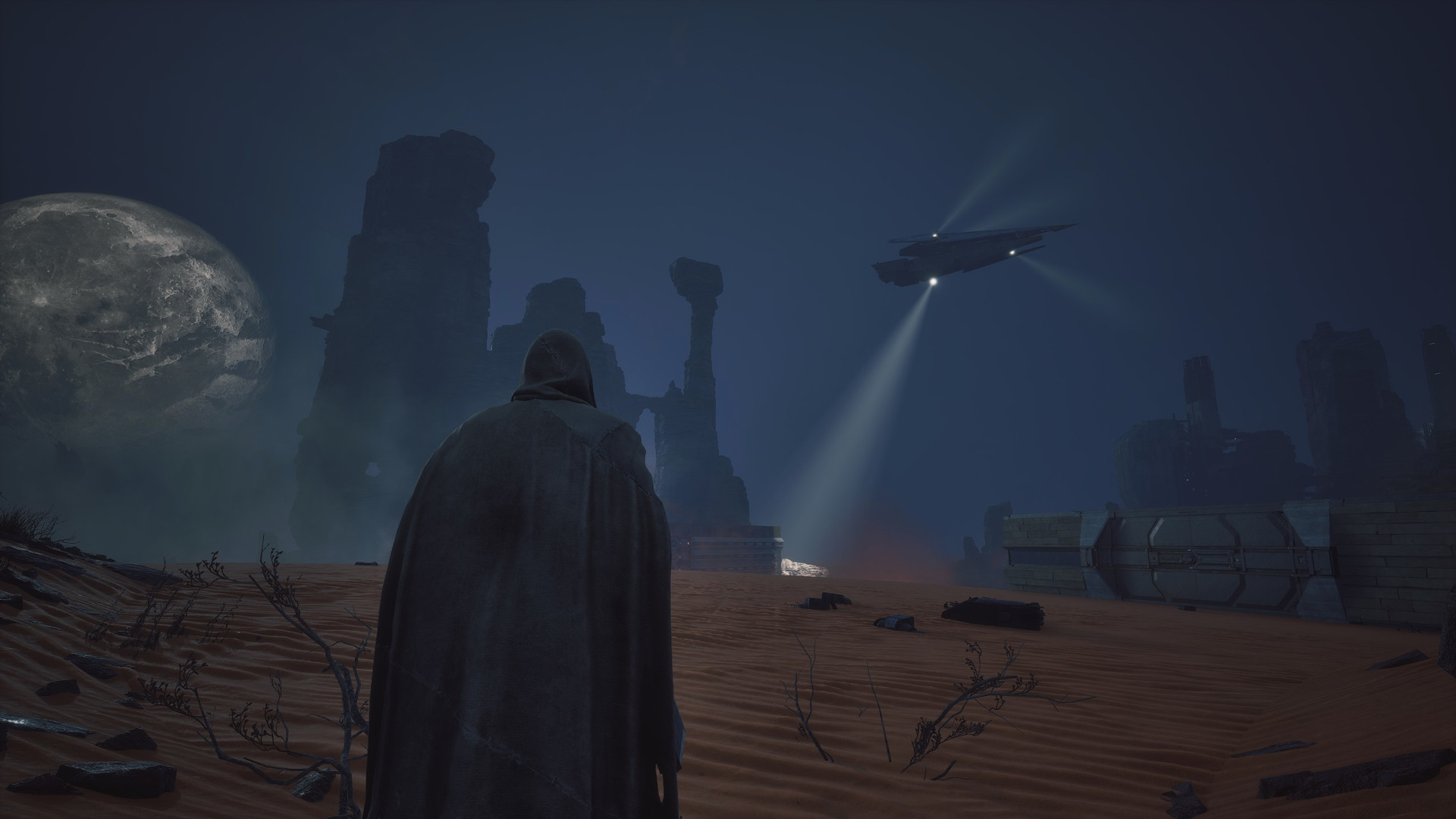 Encountering a Sardaukar patrol in Dune Awakening