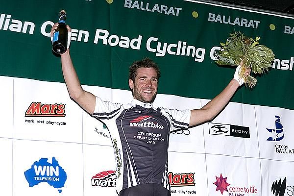 Dean Windsor from New South Wales took out the Wattbike Sprint Championship from the men's open criterium.
