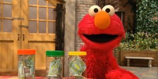 Sesame Street Elmo and aliens