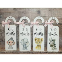 Safari Animals Baby Clothes Dividers | From £6These super cute clothes dividers will keep their clothes separated and organized making it easy for you to find their outfits.