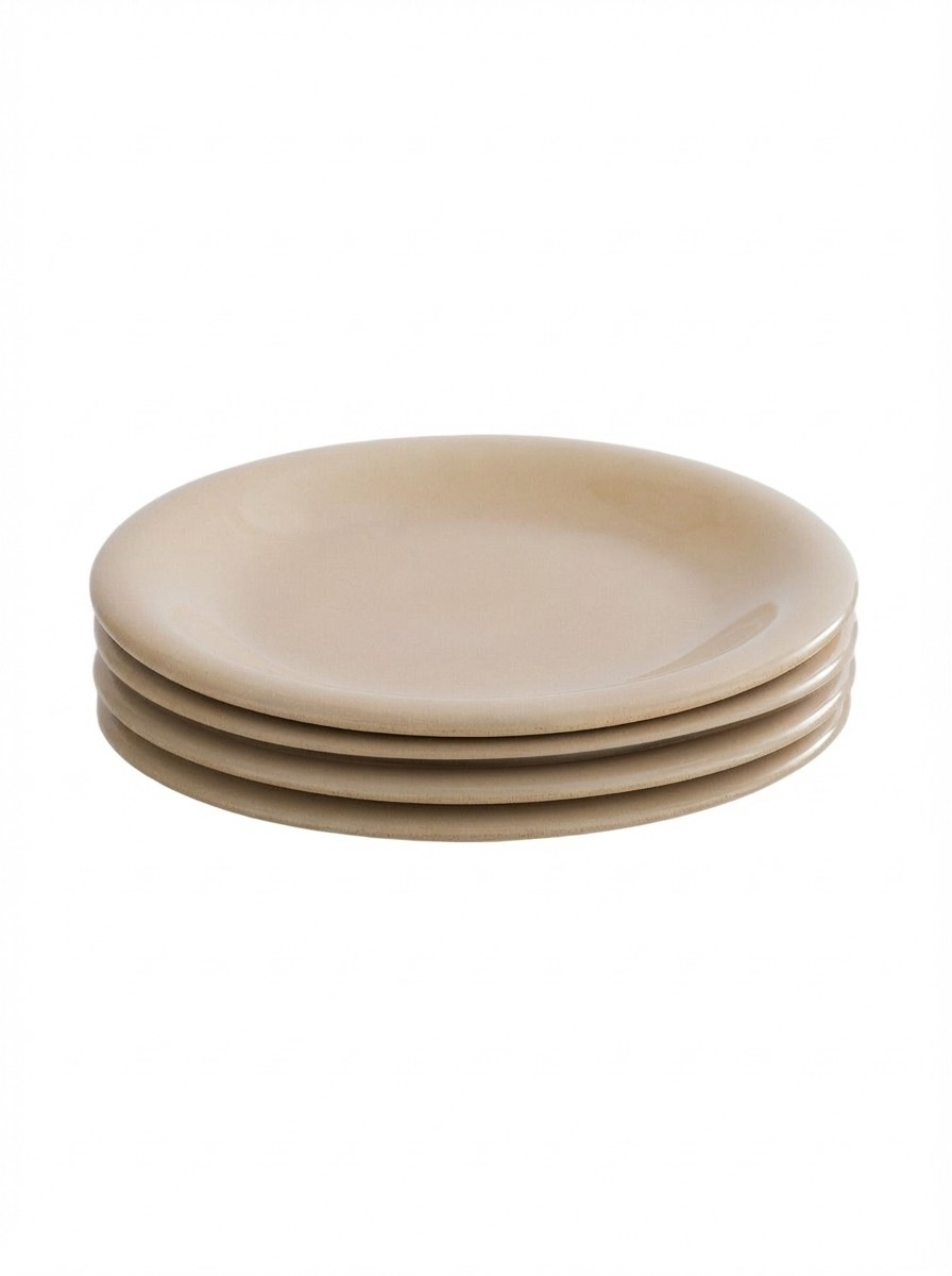 Toria Plates in Glazed Stoneware, Set of 4