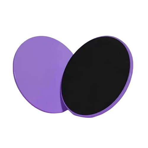 Exercise Core Sliders, Dual Sided Exercise Gliding Discs Use on Carpet or Hardwood Floors, Fitness Apparatus for Training Abdominal Core Strength (purple)