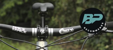 Race Face SixC 35 handlebar fitted to a mountain bike