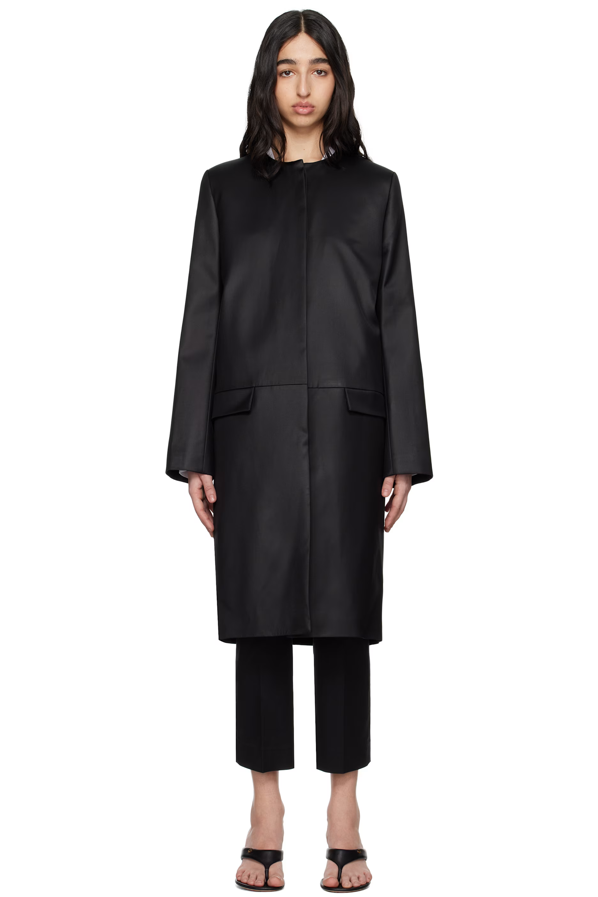 Toteme, Black Chintz Coat