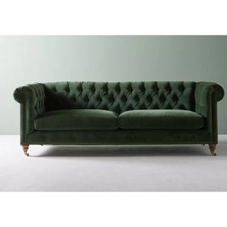 Lyre chesterfield sofa at Anthropologie