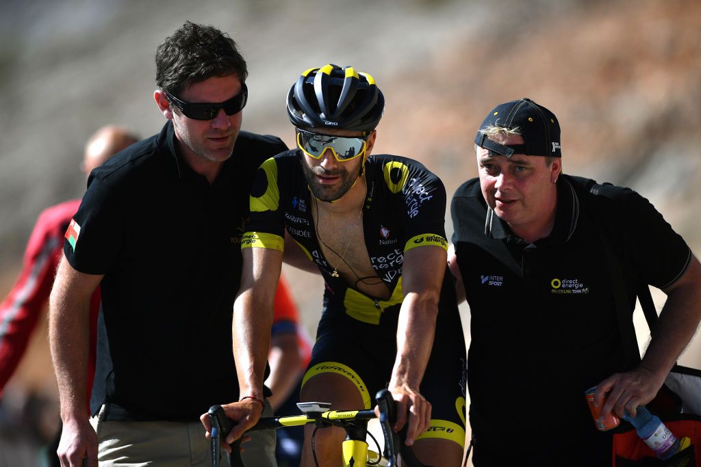 Fabien Grellier finished second on stage 5 of the Tour of Oman