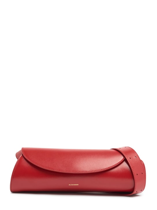 Small Cannolo Leather Shoulder Bag - Jil Sander - Women - Cranberry - Unique