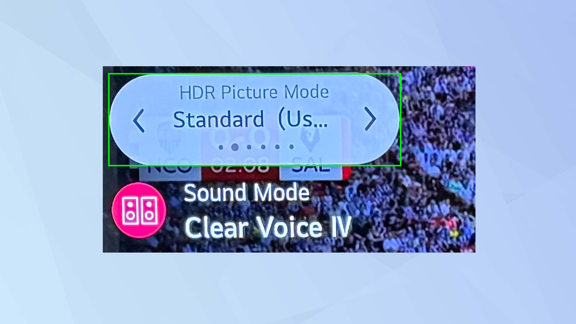 World Cup tv setting