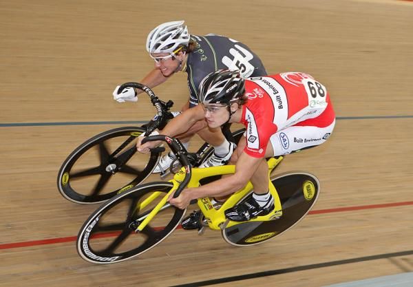 The race between Matthew Glaetzer and Luke Zaccaria (WA) was tight, to say the least.
