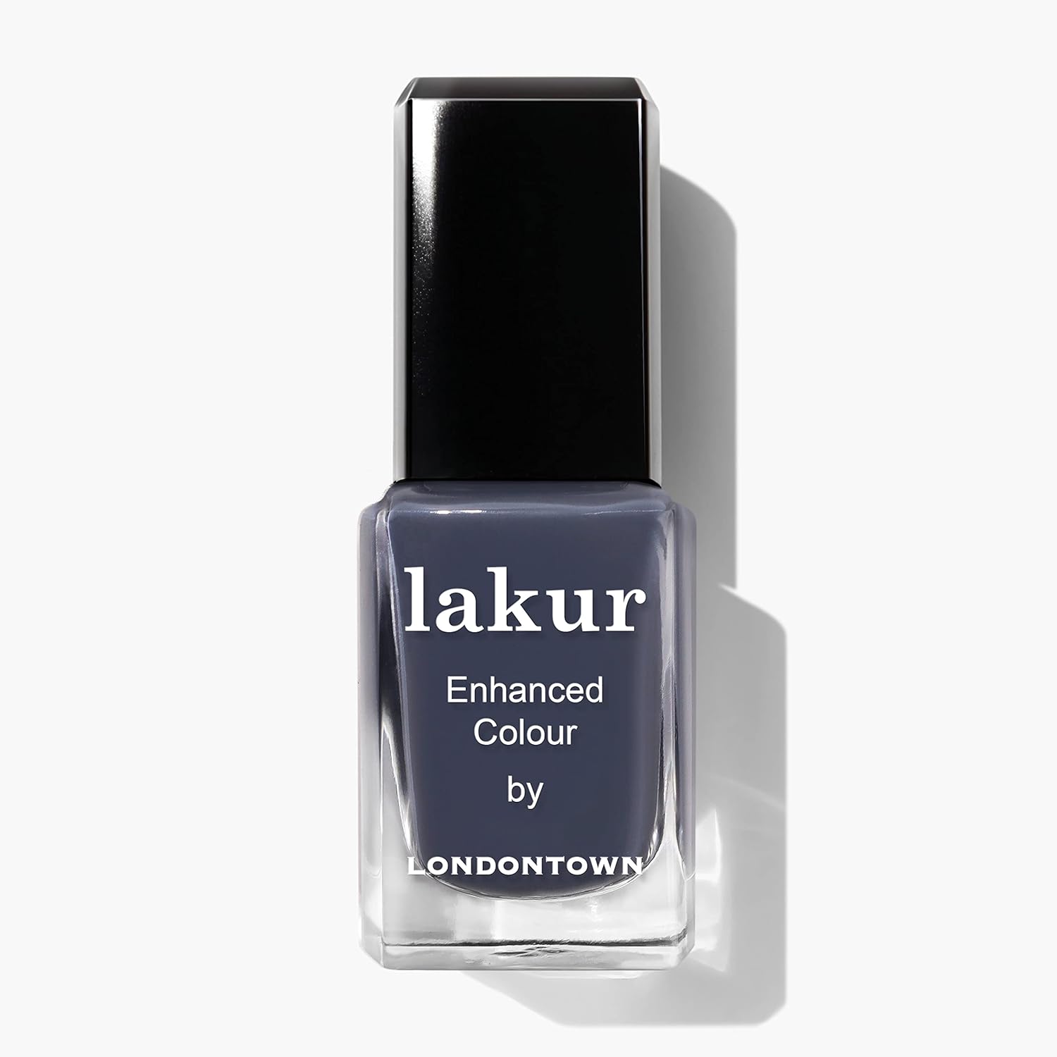 Londontown Lakur Nail Polish - Chip-Resistant, Non-Toxic, Conditions &amp;amp; Hydrates Nails | Glossy Cashmere Gray, Secret to Happiness, .40 Fl Oz
