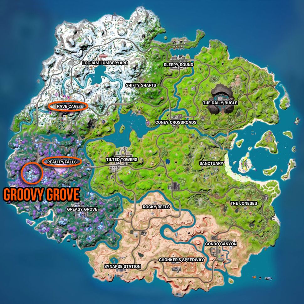 Where to find Groovy Grove in Fortnite GamesRadar+