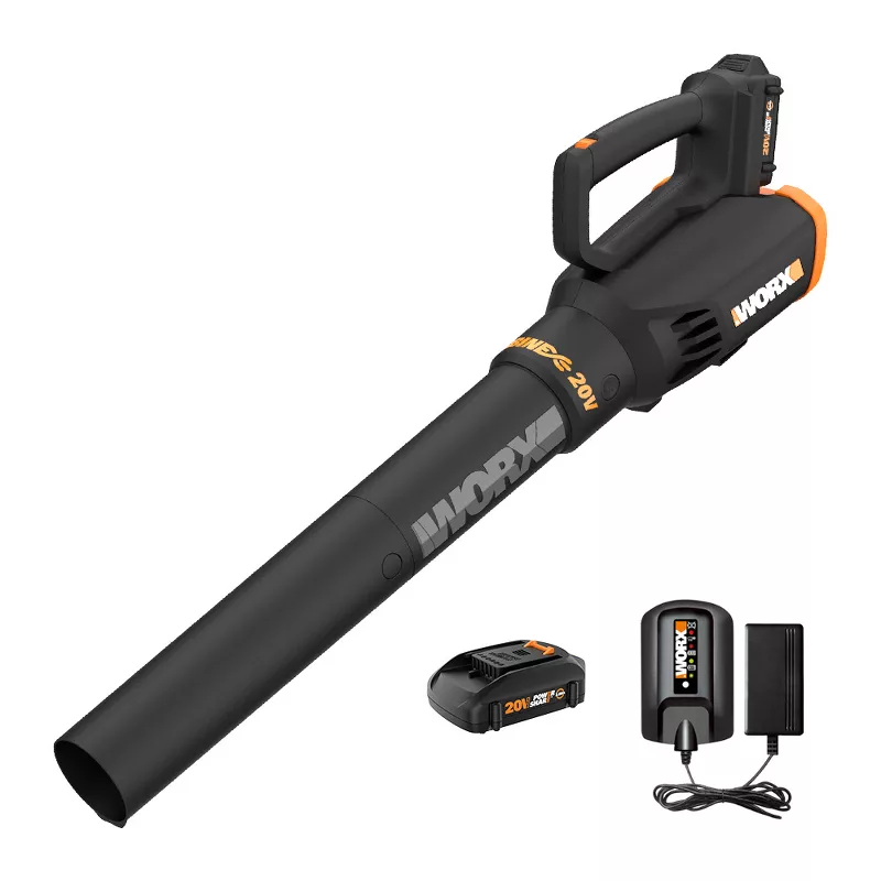 Worx Wg547 20v Power Share Turbine Cordless Battery Two-Speed Leaf Blower