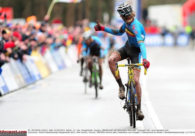 Yannick Peeters (Belgium) looks back after taking silver