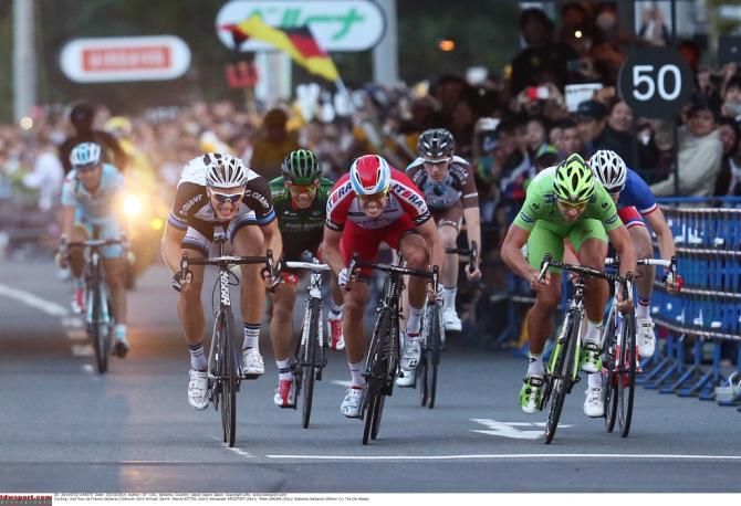 The stars of the Tour de France put on a show in Saitama, Japan.