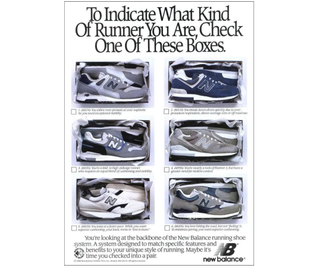 New Balance ad, 1989
