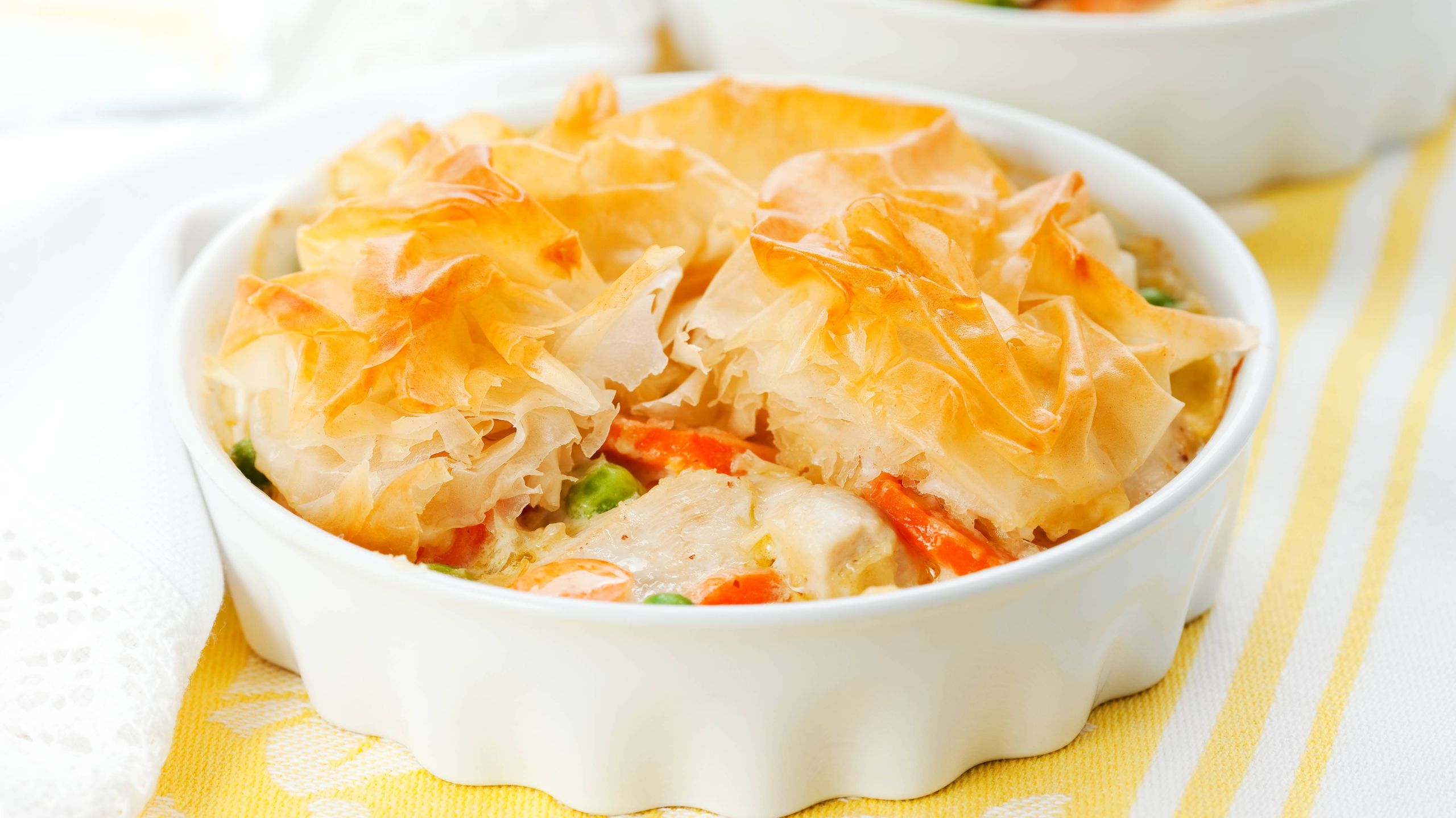Vegetable chicken pie recipe