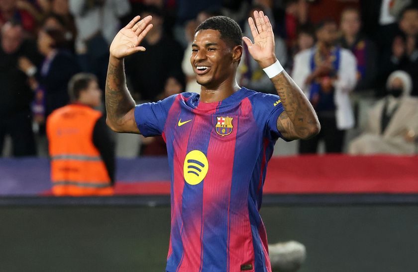 Barcelona forward Marcus Rashford