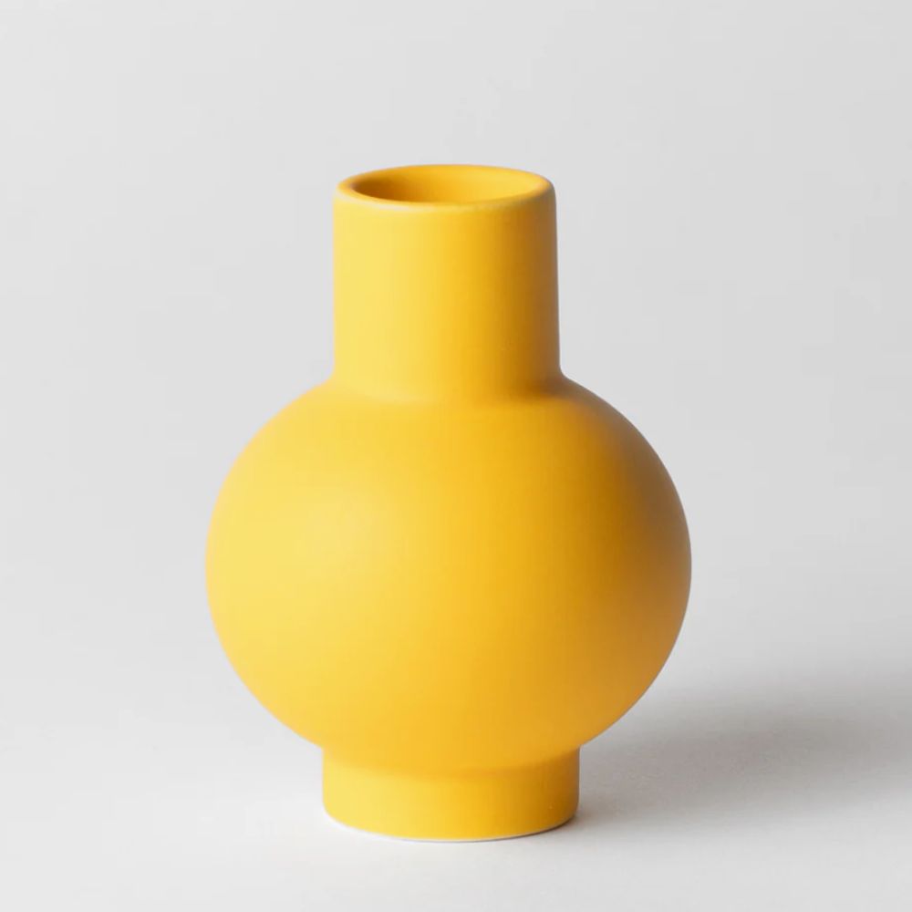 Yellow modern vase