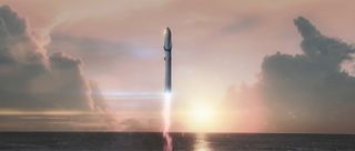 SpaceX Interplanetary Ship Liftoff