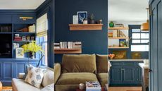 dark blue paints in various homes