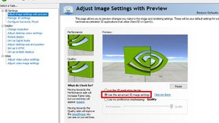 manage 3d settings nvidia best performance