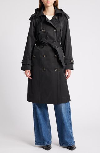 Water Resistant Belted Trench Coat