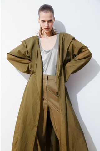 COS Hooded Trench Coat