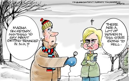 Political Cartoon U.S. Hillary Women