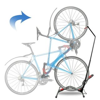 Jiguun Bicycle Stand Vertical Bike Rack, Space-Saving Freestanding and No-Damage Wall, Super Stable Upright Bike Stand Rack, Adjustable Indoor Bike Storage for 20''-29''mountain/kid/road Bikes