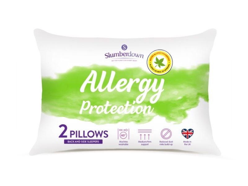 Slumberdown Allergy Protection pillow packaging