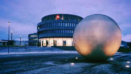 Exterior shot of the Leica factory in Wetzlar, Germany
