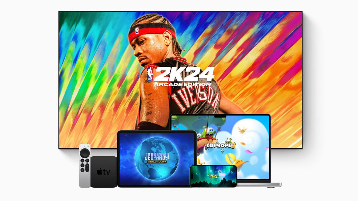 NBA 2k24 running on Apple Arcade