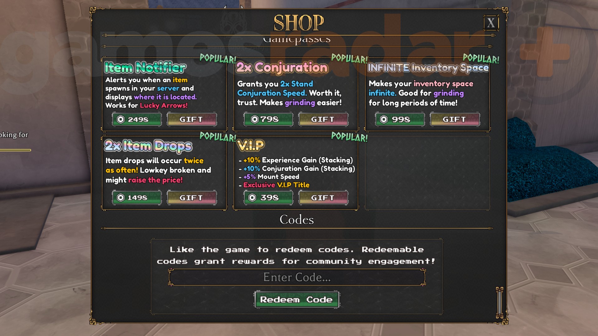 The Bizarre Lineage codes redemption box.