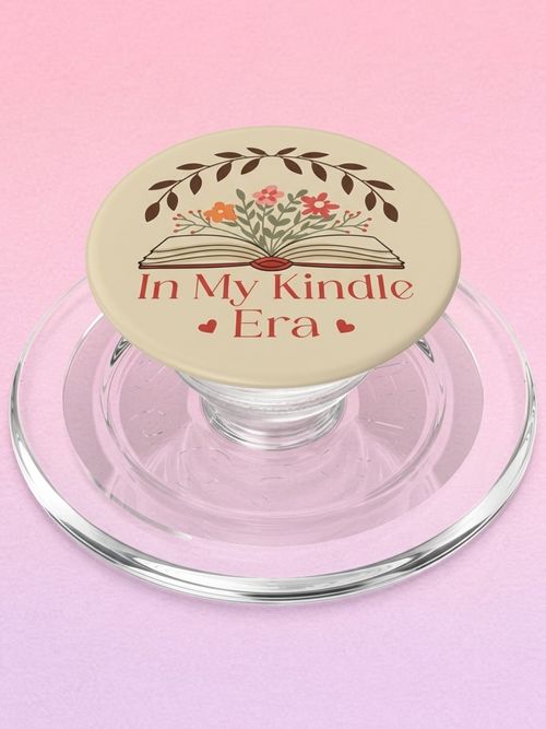Botanical Flowers Book Lover Popsocket