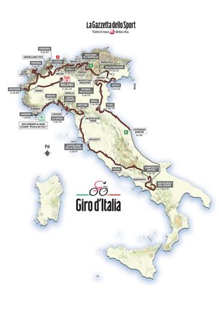 The 2015 Giro d'Italia route in full