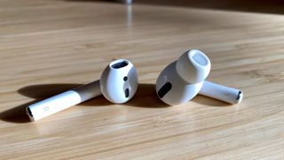 AirPods and AirPods Pro on a table