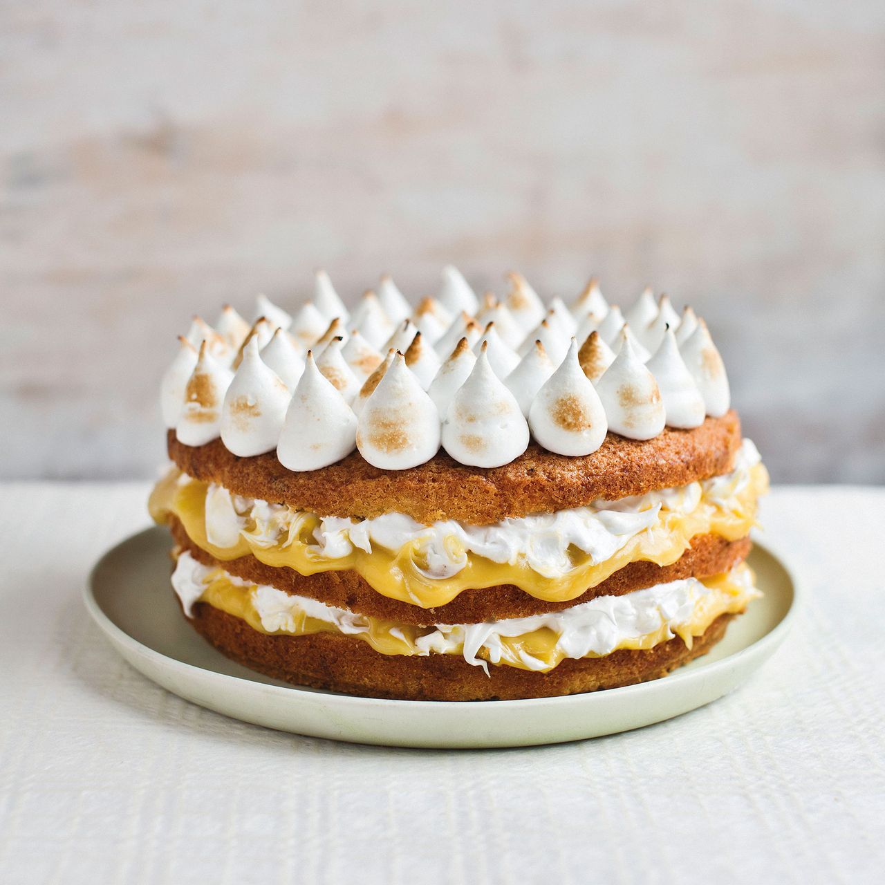 Dairy Free Lemon Meringue Cake