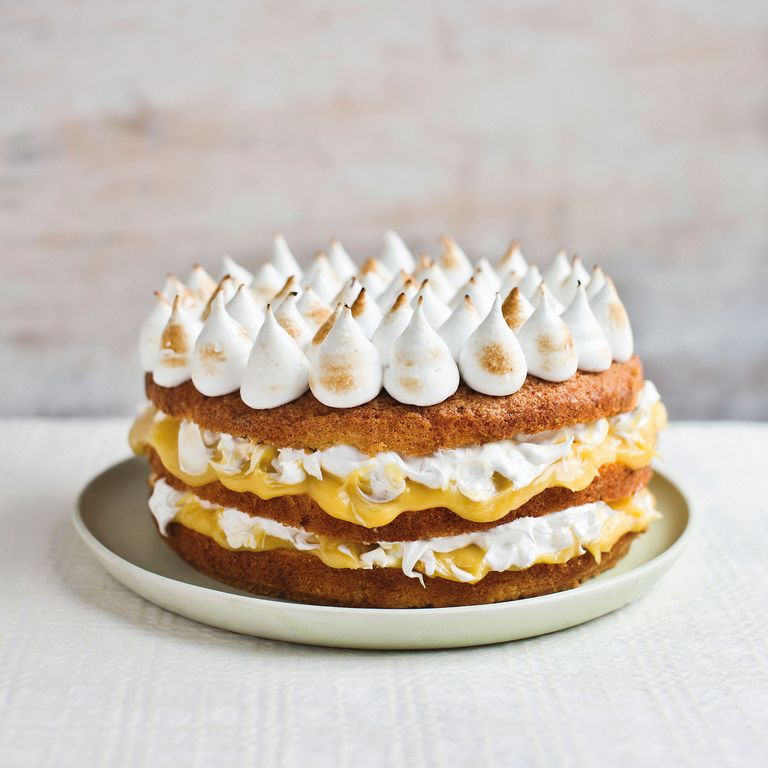 Dairy Free Lemon Meringue Cake Dessert Recipes Woman & Home