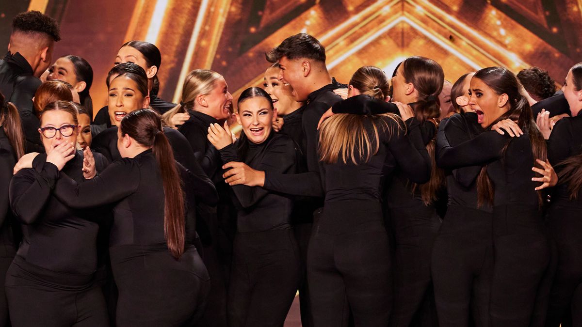 Unity celebrate getting the Golden Buzzer in Britain&#039;s Got Talent 2023.