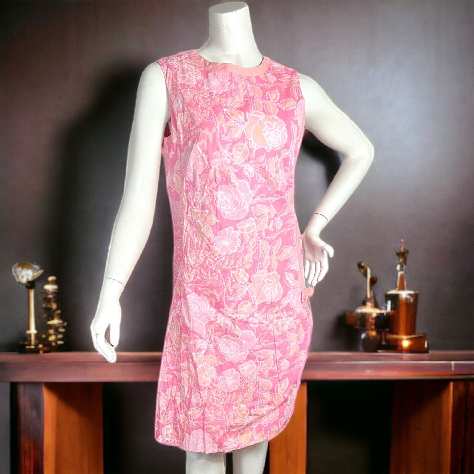 Vintage 60’s the Lilly Lilly Pulitzer Popover Sleeveless Floral Mod Shift Dress