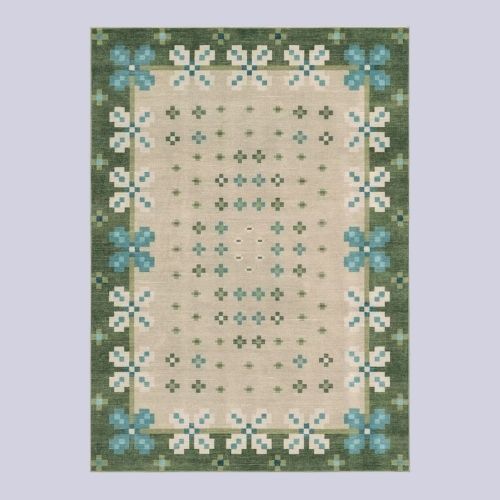 Anthropologie x Ruggable, Washable Scandi-Floral Clove Rug